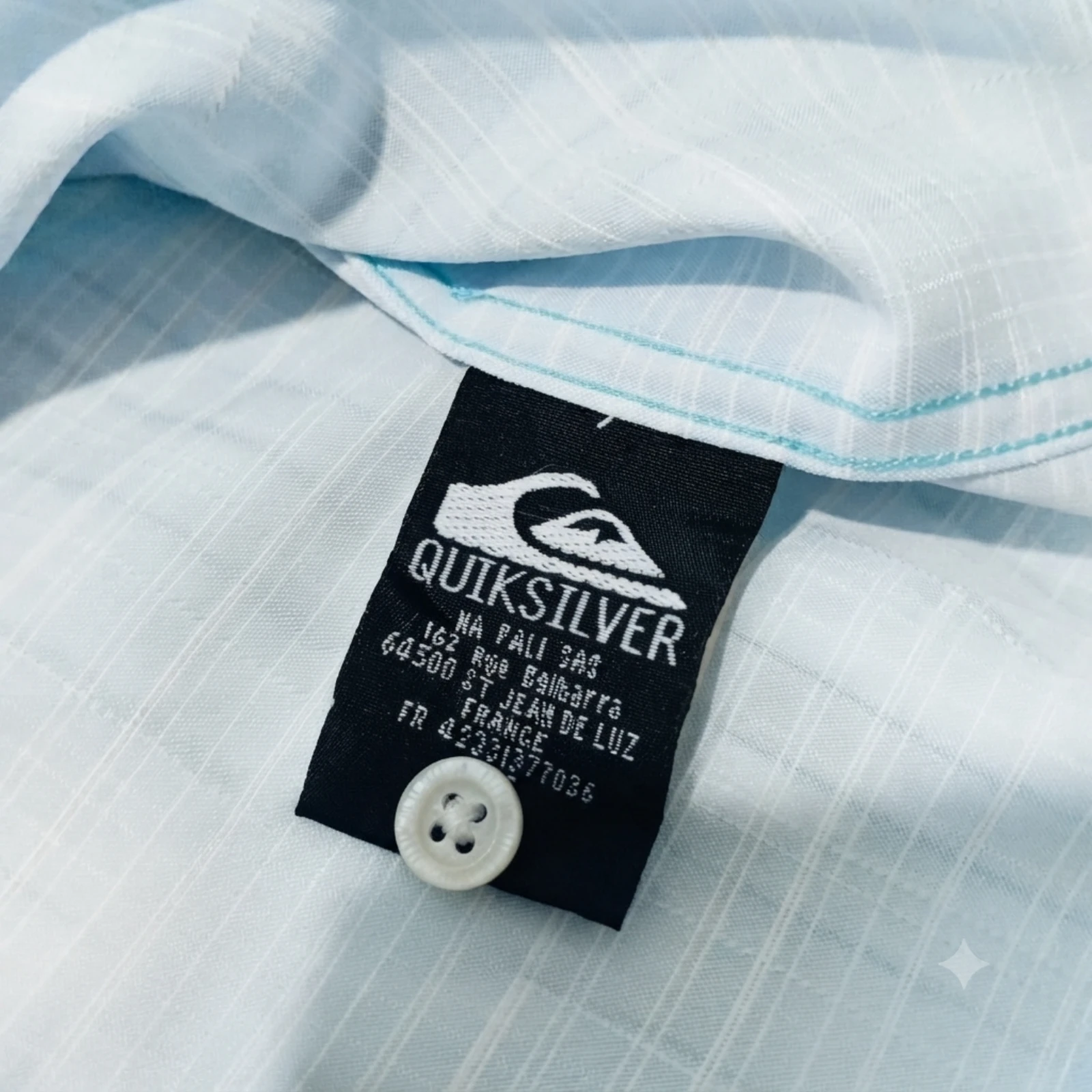 Camisa Quicksilver de Mangas Curtas Tamanho GG Cor Azul Claro Xadrez – photo 7